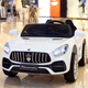 No Angel children's electric car four-wheel car can seat two people, a large remote-controlled off-road toy car for men and women, a new baby car, top with red four-wheel drive + 12V7 large battery + leather seat, remote control + self-driving + music + lighting + Bluetooth