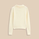 IEF/Aiyifu 2025 winter and spring new style Korean style simple casual commuting temperament daily versatile woolen top apricot one size