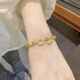 Chow Tai Sang 999 Pure Gold Peace Buckle Gold Bracelet Women's Lucky Bag Transfer Beads Lotus Persimmon Caramel Hetian Jade Beaded Bracelet Pure Gold Hetian Jade Bracelet