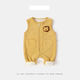 Dudujia children's clothing baby overalls autumn and winter baby cartoon trousers thickened winter boys and girls trousers winter style yellow 90 cm