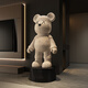 Dyed Spring Violent Bear Floor-standing Decoration Large Large Living Room TV Cabinet Decoration Light Luxury High-end Doll Housewarming Gift Medium Height 72cm Beige + Piggy Bank