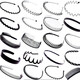 Men's hair hoops, women's face wash headbands, hairpins, Internet celebrity 2025 trendy hair hoops for men, hairpins, hairpins, hair bundles, 1.2CM plastic wide glossy surface