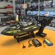 Bandi children's toy store has brushed version of remote control speedboat, one-touch capsize, water-cooled light, children's electric toy, gray brushed version, speed 30 per hour, default