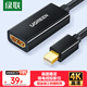 Green Alliance Mini DP to HDMI Converter Cable 4K Mini DP Thunderbolt 2 Adapter Suitable for Apple Microsoft Surface computer graphics card connected to monitor projector 40360