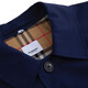 Burberry (BURBERRY) SS25 solid color single-breasted lapel long-sleeved windbreaker for men, navy blue, one size 46