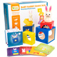 Baby Bunny Magic Box Versión Patria Tres cerditos Arca de Noé para niños Juguete Juego de mesa belga 2 años Baby Bunny Magic Box_Muqiyi
