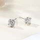 Wanfulong genuine platinum 950 earrings, simple and fashionable imitation diamond platinum earrings, simple and high-end gift box for girlfriend on Chinese Valentine's Day, platinum 950 earrings, simple and fashionable imitation diamond platinum earrings 2.52g