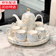 Ruishun tea set for the newlyweds, light luxury high-end cups, water cups, teacups for housewarming, wedding and new house gifts, Glacier Dolphin tea set