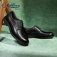 Goldlion Men's Shoes Formal Business Casual Shoes Comfortable Lightweight Breathable Fashion Leather Shoes 58083057101A Black Size 43