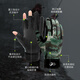 GOLOVEJOY gloves for fishing special non-slip warm Luya travel fishing breathable fingerless wild fishing sweat-absorbent gloves winter dark night black L