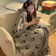 Yu Zhaolin pajamas suit girls plus velvet thickened pajamas women coral velvet gray kt winter new soft girl home clothes cloak