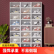 Yusenyi transparent shoe box shoe cabinet plastic storage box shoe rack door dormitory rental living room multi-layer household shoe storage front and rear frames (transparent black frame) 6 pack front and rear frames (transparent black frame) 6 pack 33x23x14cm 33 pcs 33x23x14cm