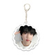 
Zhang Guiyuan's new peripheral double-sided transparent keychain school bag pendant to support students' gift customization KXPB16778 5CM