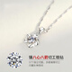 GIEVSZHE platinum necklace for women pt950 fashionable orchid heart flower pendant temperament clavicle chain Valentine's Day birthday gift for girlfriend light luxury model - set with eight hearts and eight arrows bright zirconium
