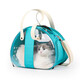 Neue Haustiertasche, praktisch zum Ausgehen, transparenter Katzen- und Hunderucksack, faltbare und atmungsaktive tragbare Katzentasche, Katzenbedarf im Großhandel, himmelblau 39 * 27 * 30 cm