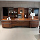 Solid wood executive desk boss desk light luxury modern simple black walnut general manager office high-end 2.2 meter desk black walnut