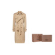 Burberry (BURBERRY) New Year's gift Burbrry Westminster version double-breasted trench coat men's honey color honey color for men and women one size 50