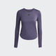 Adidas Jin Chen's same ALL ME training long-sleeved skin-friendly soft yoga Pilates T-shirt Adidas Soft Violet L