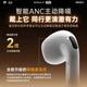 Huaqiangbei's new official product | New Air 4th generation Bluetooth headset wireless adapter Apple top active noise reduction iPhone 17/16/15/14/13 semi-in-ear Huaqiangbei active noise reduction version full-featured pods4 smart island pop-up + spatial audio + three real power