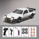 Shantou Lincun Ae86 remote control car four-wheel drive Rc drift racing charging high-speed mini remote control car boy toy gift AE86 black and white model standard single battery 45 minutes