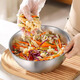 Best Selling 200W+ 316 Thickened Stainless Steel Food Grade Salad Bowl Fruit Salad Bowl Baking Basin and Basin Loss 17cm Special Price Impact