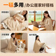 Mitcmolard German brand electric shawl blanket heating heating blanket usb warm-up office small single leg covering blanket 8 zones 10s graphene quick heating 150*80cm thick and machine washable - cedar apricot usb plug-in free | three-speed temperature adjustment | 3c certified power bank | close-fitting quick heating