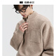 Piaget Zall Wool Henley Collar Commuting Sweater Men's 2025 Early Winter New Sweater Men Y541555 Mocha Color 2XL (185)