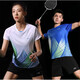 Li Ning 1990 sports T-shirt short-sleeved badminton suit men's tennis quick-drying short-sleeved shorts women's table tennis sportswear style one blue women's default culottes XL