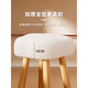 Makeup Stool Chair Dressing Stool Girls' Bedroom Home Dressing Stool Cream Style Light Luxury High-end Cloud Stool YX-D9 White Solid Wood Legs - Off-white - Lamb Velvet