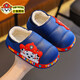 Genuine Paw Patrol winter children's cotton slippers, warm plus velvet heel, waterproof and non-slip home cotton slippers for small and medium-sized children, upgraded environmentally friendly material, light blue Archie (heel included) 12 28/29 size (shoe inner length 17CM, suitable for feet 16