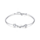 Wanfu Dragon Bracelet Flower Girl Rhyme丨PT950 Platinum Bracelet Huayang Simple Temperament Platinum Bracelet Women's Commuting Versatile Gift for Girlfriend Huayang PT950 Platinum Bracelet 6.2g