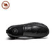 Camel Casual Leather Shoes Men's Business Cow Leather Soft Sole Comfortable Slip-On Men's Shoes P15A297013 Black 40