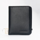 Goldlion Genuine Leather Wallet Men's Short Mini Simple Wallet Multifunctional Folding Soft Wallet Driver's License Card Holder Black