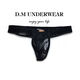 Men's underwear low-waisted sexy thong lace mesh mesh breathable strands empty summer T-shaped sexy temptation black L L weight 115-130 Jin Jin equals 0.5 kg