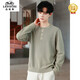 Classic car (LAOYECHE) old money style woolen sweater Henry collar sweater for men 2025 new old money style bottoming sweater casual warm anti-vegan color M