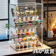 Xu Lin Japan blind box storage display rack dust-proof container figure display cabinet anime doll ornaments storage box transparent extra large/4 layers 1 piece 36*20*27.5cm transparent visible dustproof and moisture-proof