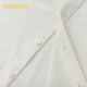 BALABALA Shopping mall same style boys' shirts, children's long-sleeved 2025 new autumn clothing, trendy big children's shirts, original white 10101 110