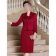 Xiaohan Deer happy mom dress wedding banquet noble can be worn at ordinary times 2025 autumn and October happy mom dress suit skirt autumn 2025 burgundy long-sleeved jacket + bottoming skirt Xiaoxiangfeng two-piece set L 100~110 Jin Jin is equal to 0.5 kg to wear