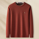 MONTAGUT Sheep Wool & Warm Plush Wool Sweater Men's Round Neck Sweater Men's Autumn and Winter Casual Warm Sweater Men's Brown M 48 170/88A 120Jin Jin is equal to 0.5 kg within