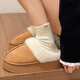2026 new cotton slippers for women in autumn and winter home interior plus velvet to keep warm and cute girly cotton shoes for outer wear 8803-yellow 36-37 suitable for 35-36