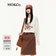 MO&Co. long-sleeved T-shirt 2025 autumn new cat and mouse joint series cotton mottled print MBE3TEET03 off-white L /170