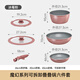 Thermos new product in October Magic Stacking Pot Set Removable Handle Pan Wok Soup Milk Pot Frying Pan Removable Stacking Pot-Iceberry Powder 6-piece Set