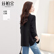 Sibaishe slit suit 2025 autumn new women's fashionable and capable commuting slim casual suit jacket