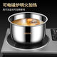 FANCYCHIC316 stainless steel lard tank kitchen household high temperature resistant oil basin with lid oil pot oil tank seasoning all-in-one seasoning tank 316 stainless steel oil basin-17cm capacity 2Jin Jin equals 0.5kg