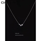 Cindy Kelly exquisite and high-end silver necklace for women, light luxury and practical clavicle chain, birthday and Valentine's Day gift for girlfriend and wife, platinum, practical for girls in the New Year