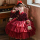 Nisha Beier Girls Red New Year Dress Children's Baby New Year Children's Clothes Skirt New Year's Eve Princess Dress Red 110