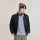 Flying in the Snow Autumn and Winter New Men's Stand Collar Lightweight Down Jacket Casual Short Duck Down Warm Down Jacket Versatile
