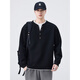 Funny Henry shirt fake two-piece Henry collar fake two-piece sweatshirt men's spring and autumn new loose American casual gray 6173 M 90115Jin Jin is equal to 0.5 kg