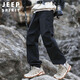 JEEP SPIRIT Jeep American overalls men's autumn and winter loose outdoor assault paratrooper sweatpants black XL