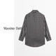Massimo Dutti Autumn and Winter New Products 2025 Women's Clothing Modern Urban Commuting Style Loose Striped Long-Sleeved Shirt 05184984 Black S (170/88A)